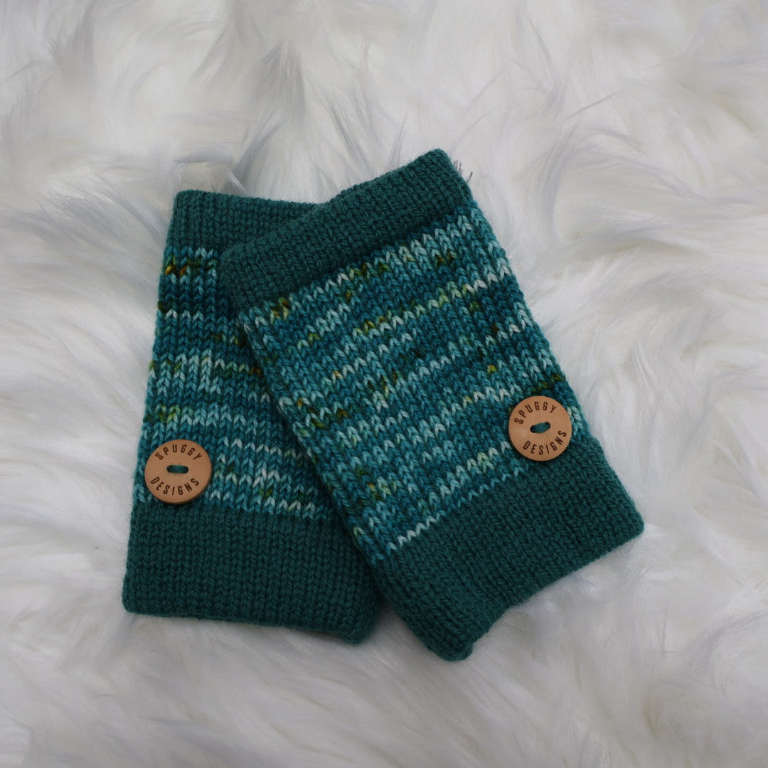 Ready-to-Ship | Handmade Fingerless Gloves (Hand Warmers) S/M – Sustainable Christmas Gift