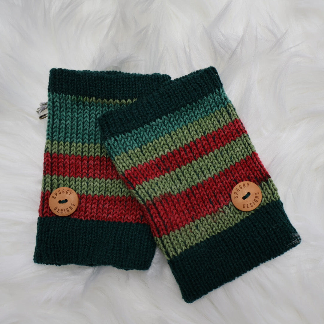 Ready-to-Ship | Handmade Fingerless Gloves (Hand Warmers) S/M – Sustainable Christmas Gift