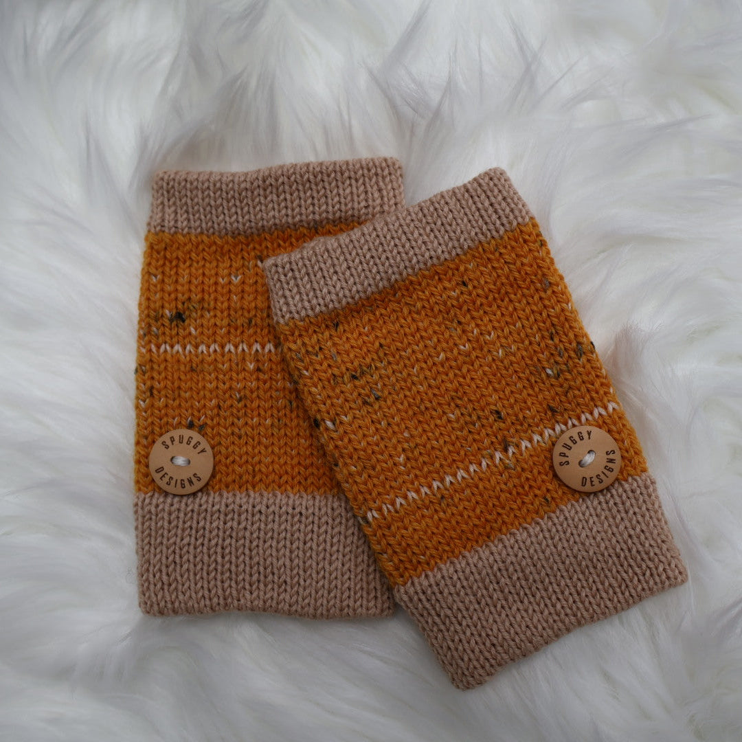 Ready-to-Ship | Handmade Fingerless Gloves (Hand Warmers) S/M – Sustainable Christmas Gift