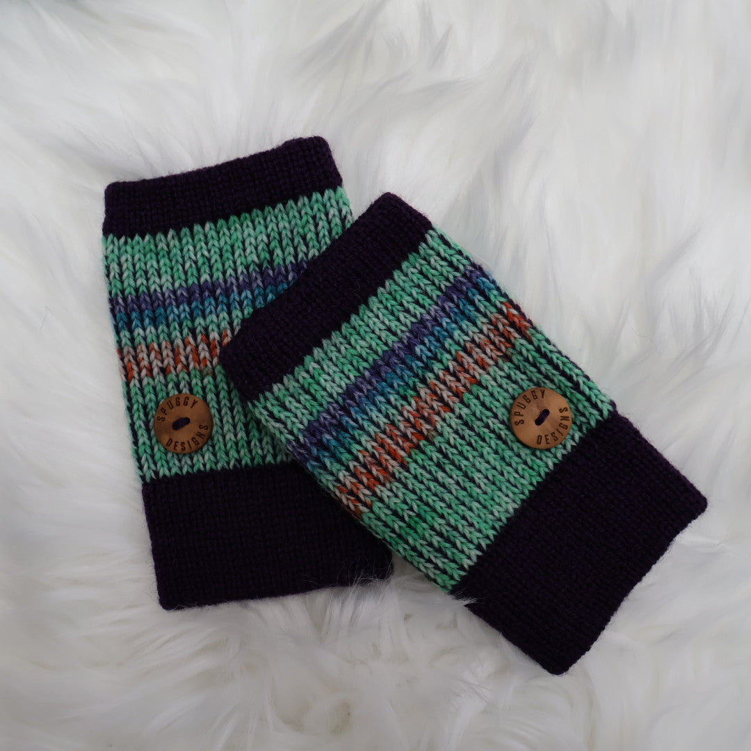 Ready-to-Ship | Handmade Fingerless Gloves (Hand Warmers) S/M – Sustainable Christmas Gift