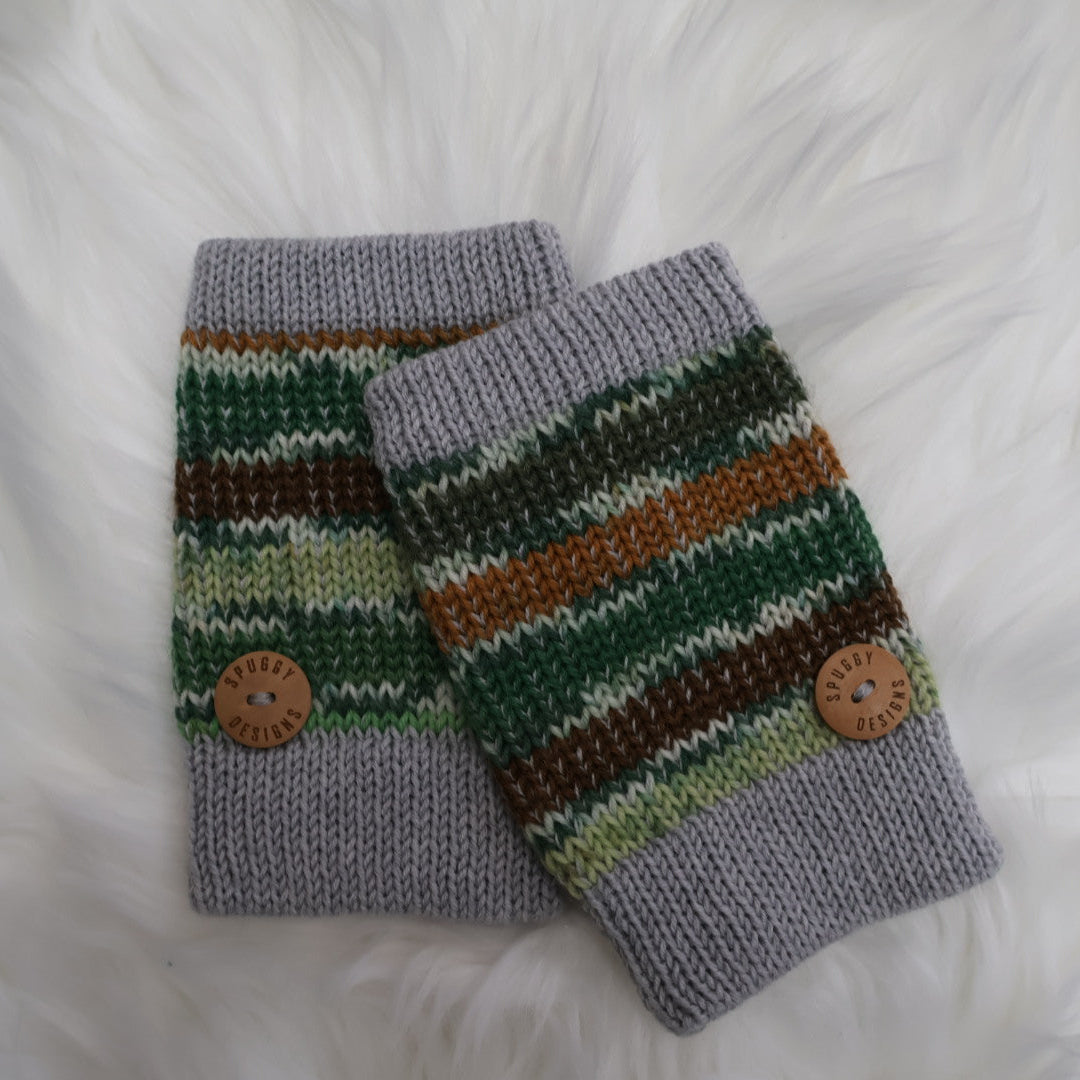 Ready-to-Ship | Handmade Fingerless Gloves (Hand Warmers) S/M – Sustainable Christmas Gift