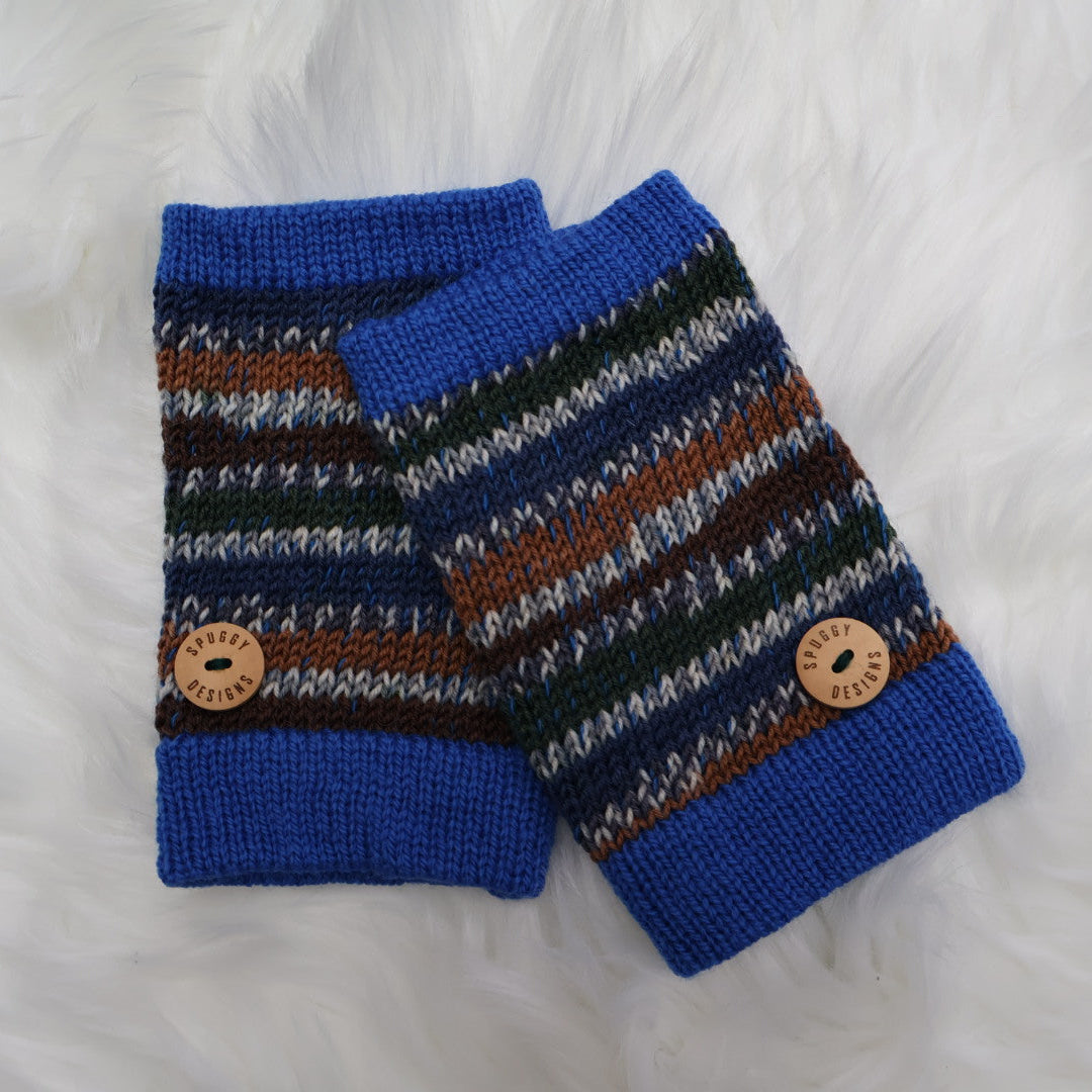 Ready-to-Ship | Handmade Fingerless Gloves (Hand Warmers) M/L – Sustainable Christmas Gift