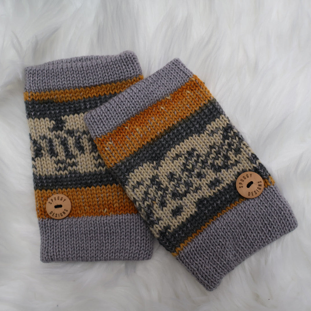 Ready-to-Ship | Handmade Fingerless Gloves (Hand Warmers) M/L – Sustainable Christmas Gift