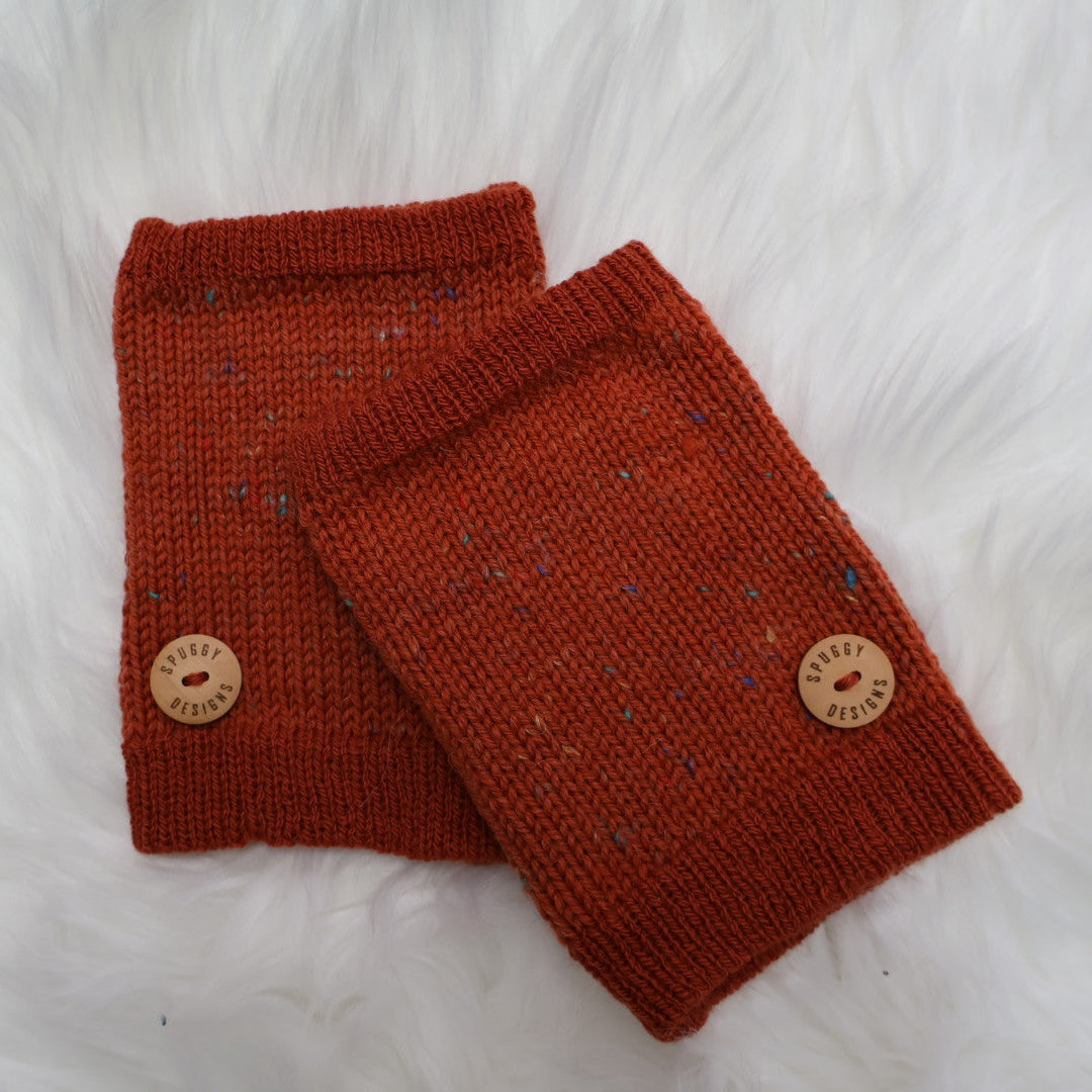 Ready-to-Ship | Handmade Fingerless Gloves (Hand Warmers) M/L – Sustainable Christmas Gift