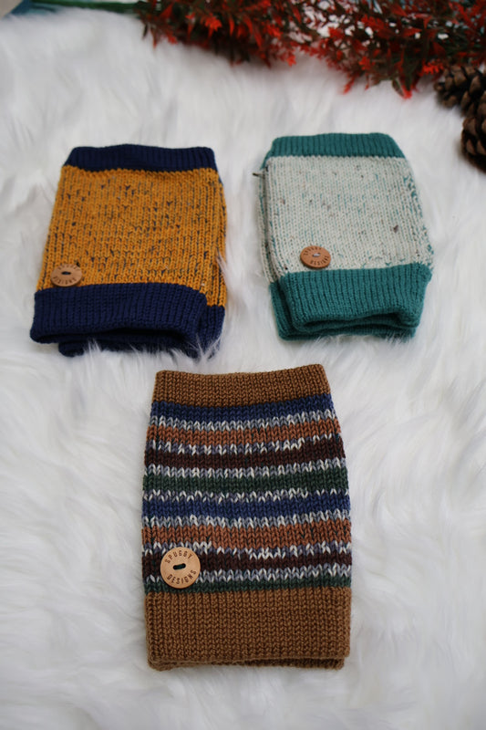 Ready-to-Ship | Handmade Fingerless Gloves (Hand Warmers) L/XL – Sustainable Christmas Gift