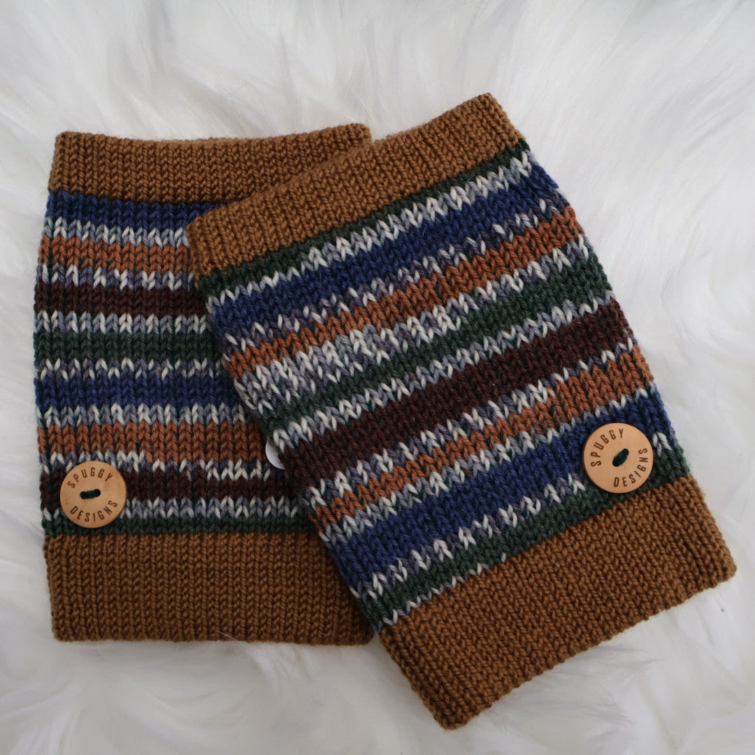 Ready-to-Ship | Handmade Fingerless Gloves (Hand Warmers) L/XL – Sustainable Christmas Gift