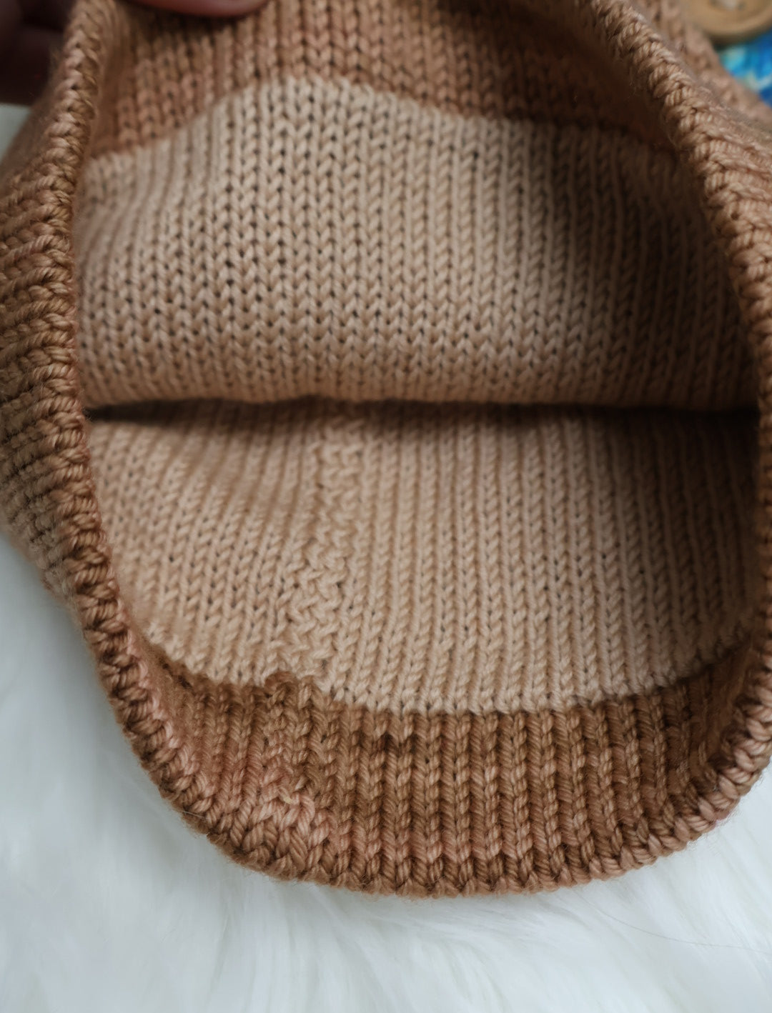 Ready-to-Ship | Handmade Double Layer Merino Beanie Hat – Sustainable Christmas Gift