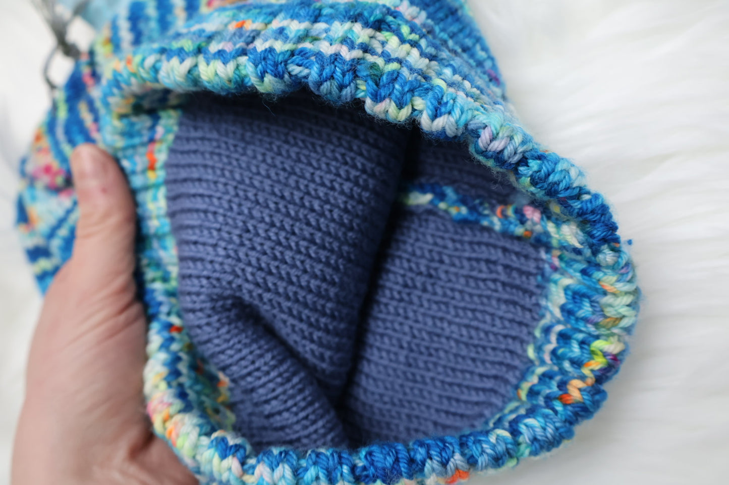 Ready-to-Ship | Handmade Double Layer Merino Beanie Hat – Sustainable Christmas Gift