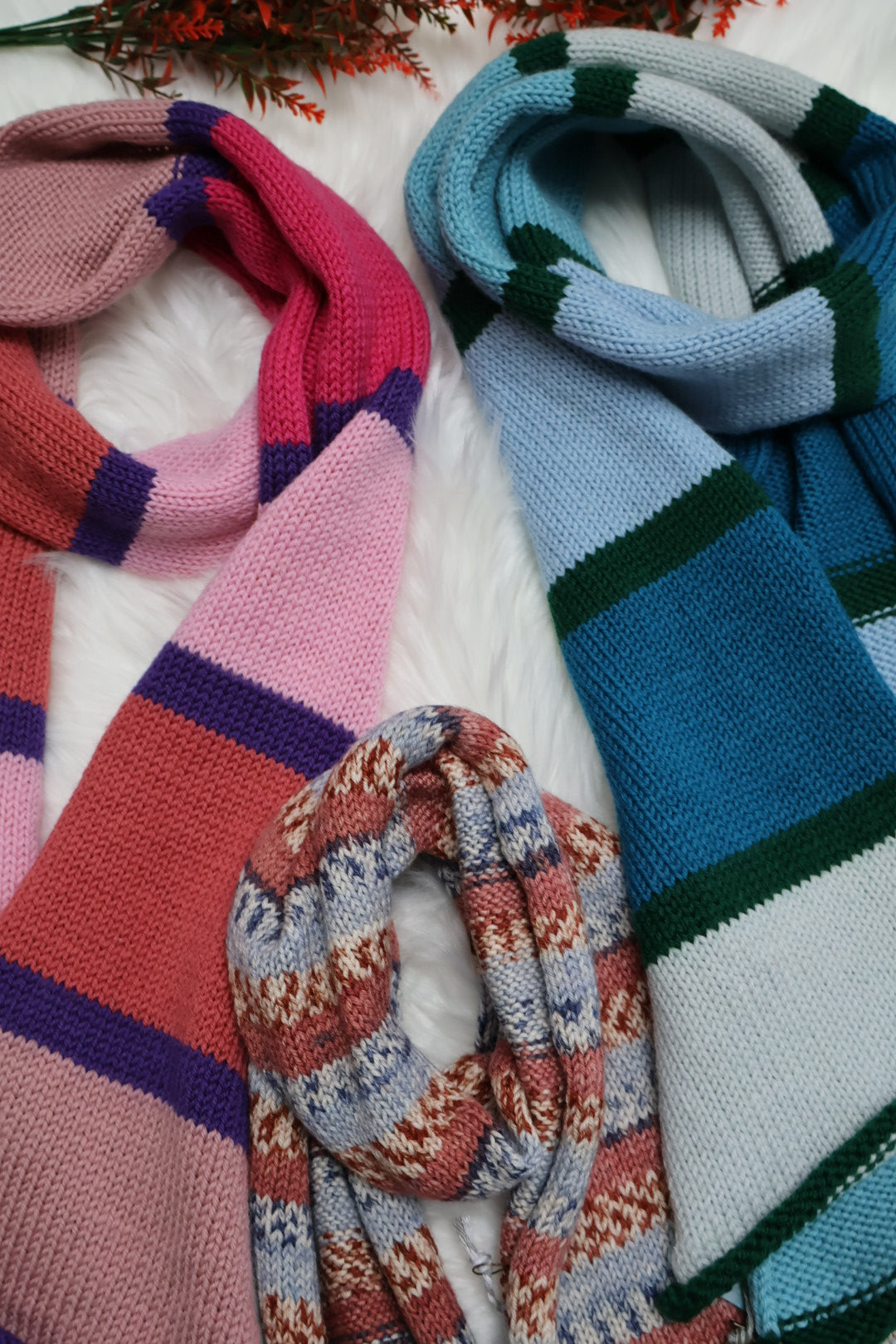 Ready-to-Ship | Handmade 100% Merino Wool Scarf – Luxury Sustainable Christmas Gift