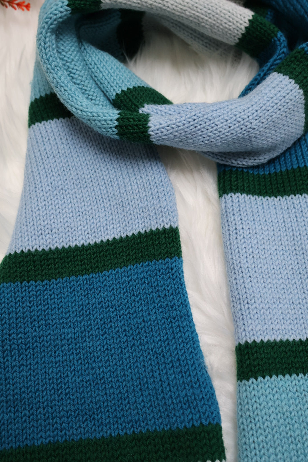 Ready-to-Ship | Handmade 100% Merino Wool Scarf – Luxury Sustainable Christmas Gift
