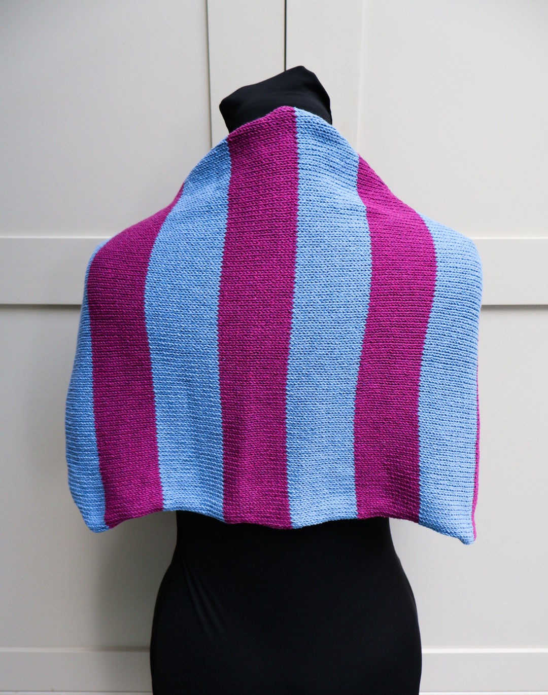 SALE: Blue & Purple Striped Bolero Shrug - Recycled Cotton