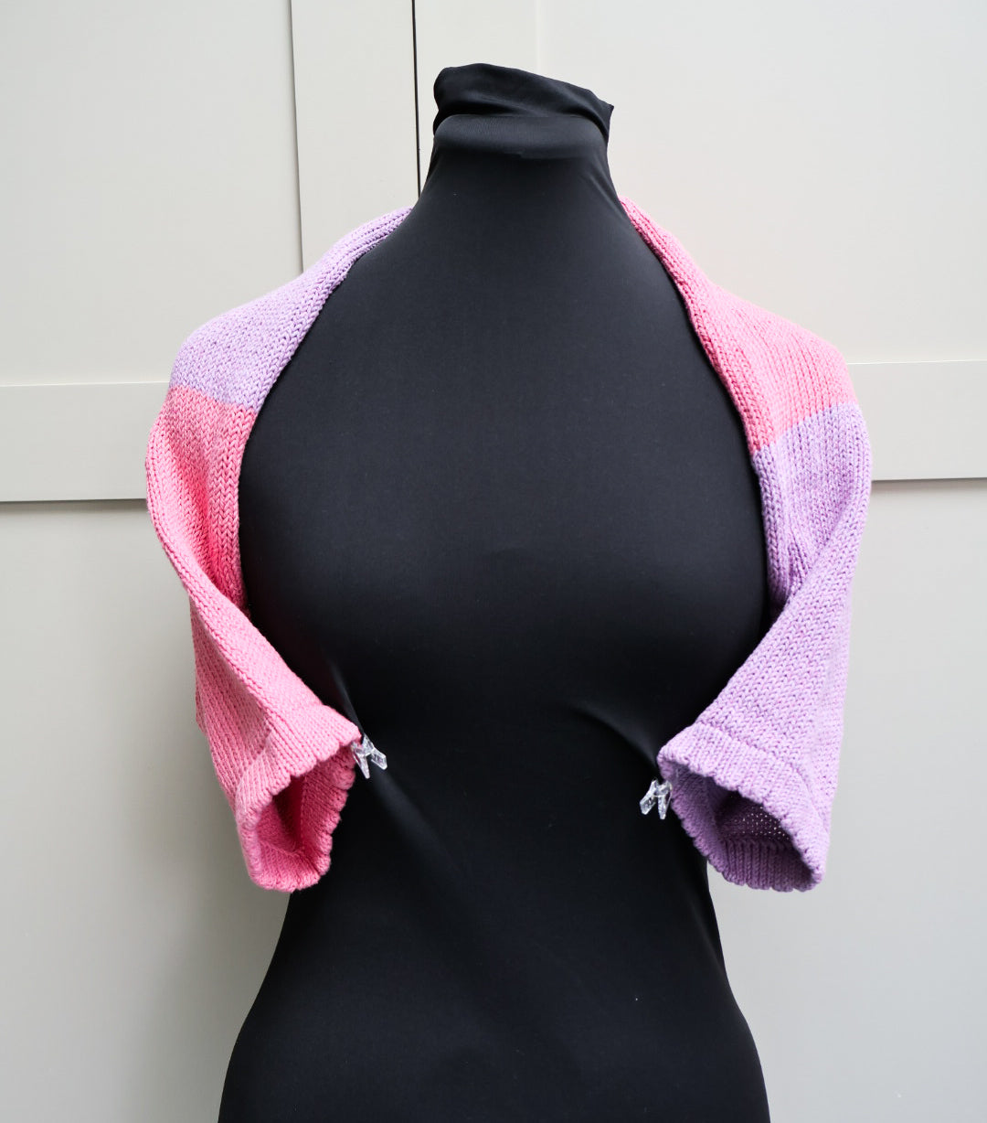 SALE: Lilac & Pink Lightweight Bolero Shrug - Recycled Cotton