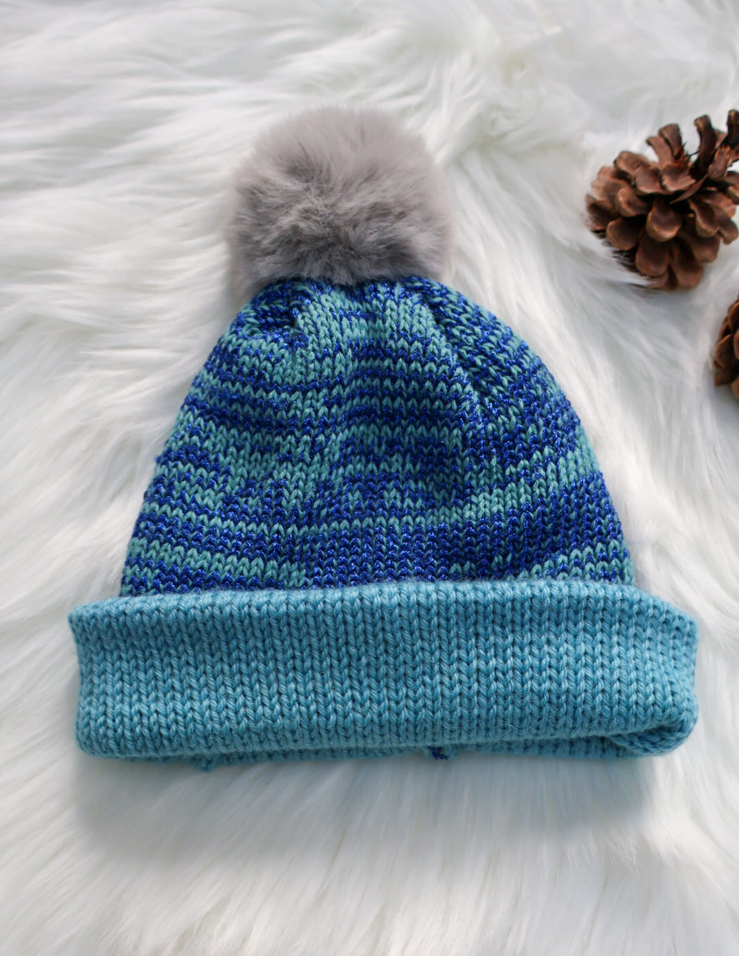 SALE: Kids Metallic Striped Hat