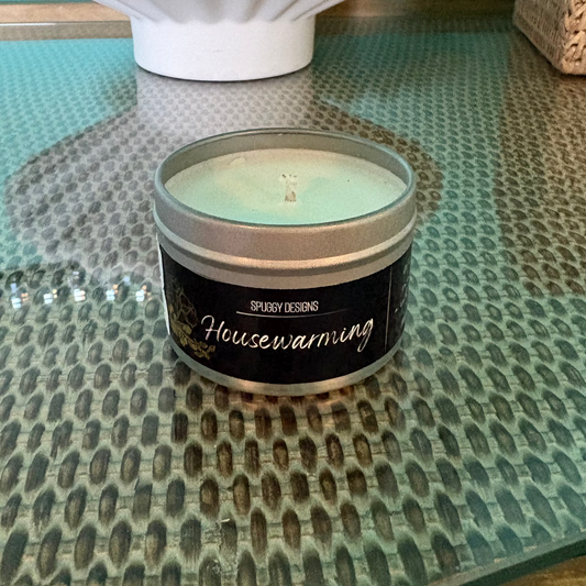 Housewarming Soy Wax Candle – Warm Sandalwood & Amber (Hand Poured)