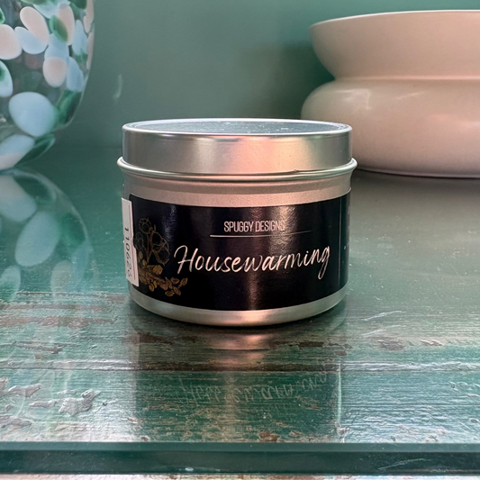 Housewarming Soy Wax Candle – Warm Sandalwood & Amber (Hand Poured)