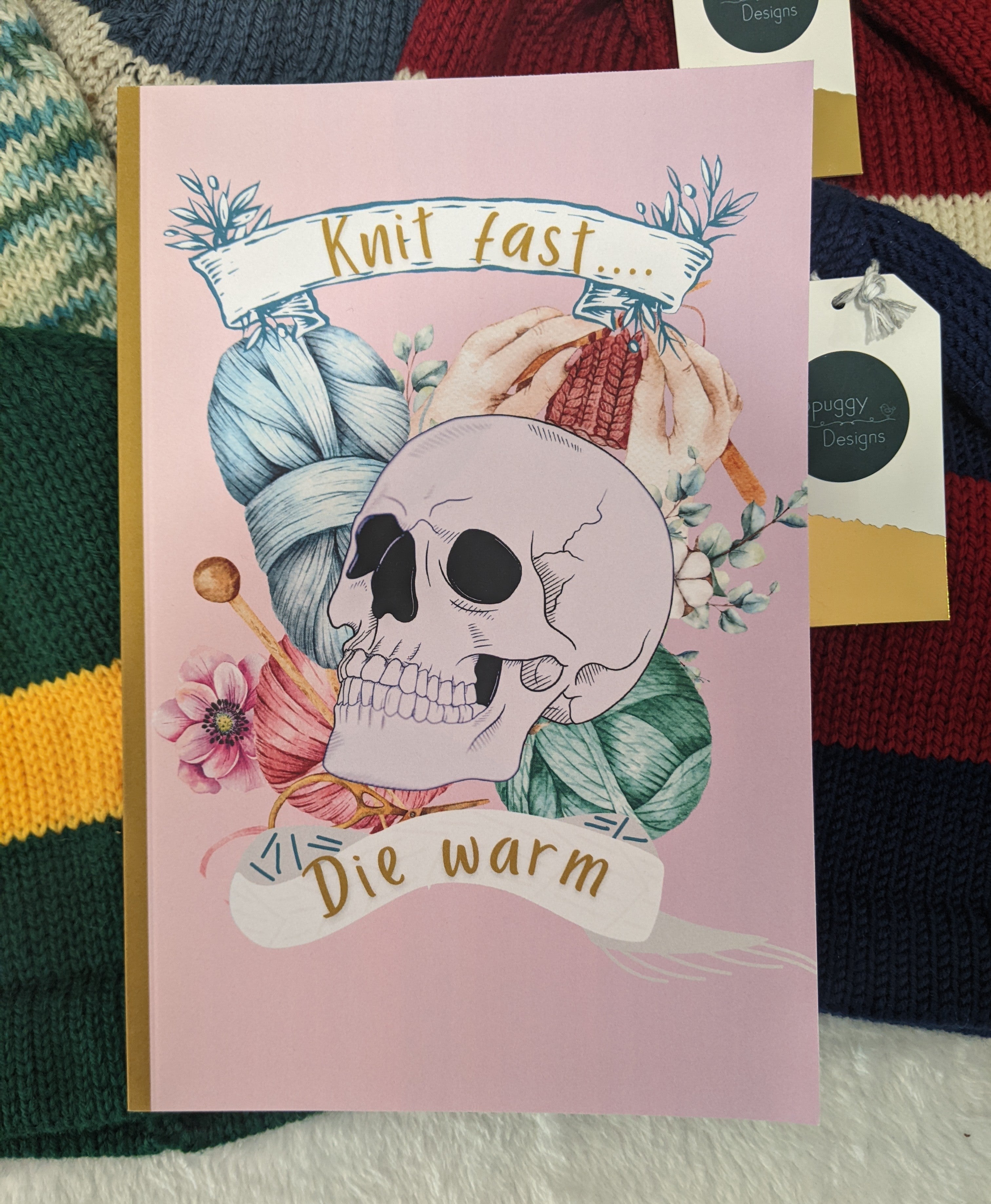 Quirky Skull Notebook - blank pages – Spuggy Designs