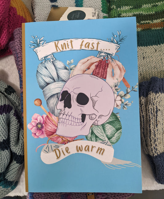 Quirky Skull Notebook - ruled pages