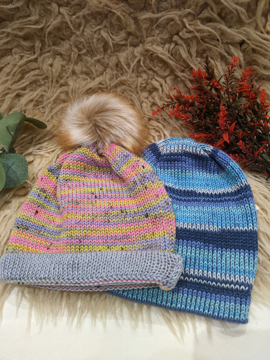 Kids Hat 4-6yrs knitted handmade hat, different colours & styles
