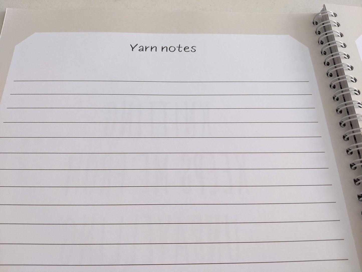 'Yarn' Knitting Pattern Notebook - Capture your own patterns (A4)