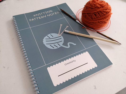 'Yarn' Knitting Pattern Notebook - Capture your own patterns (A4)