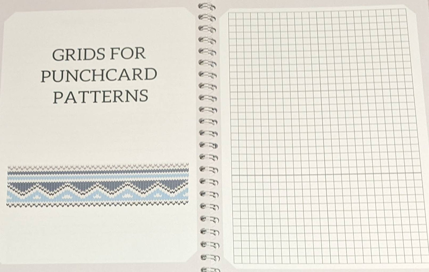 ZigZag Pink Knitting Machine Pattern Notebook - Capture your own patterns (A5)