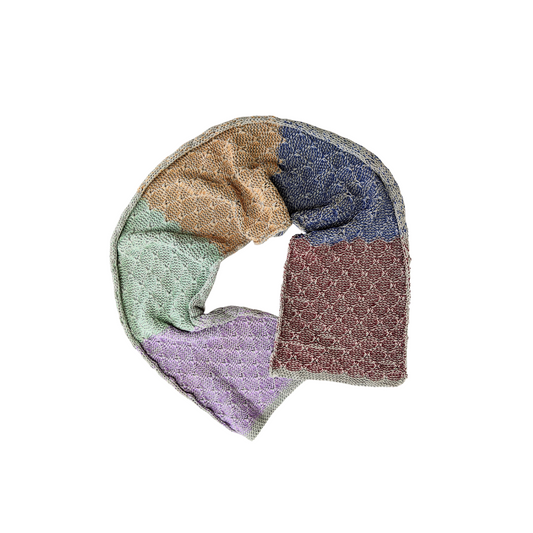 Adults Reversible Cotton Hex Scarf