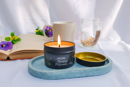 [New] Stovetop Potpourri Spring Candle – Hand Poured Soy Wax | Orange Citrus & Garden Herbs