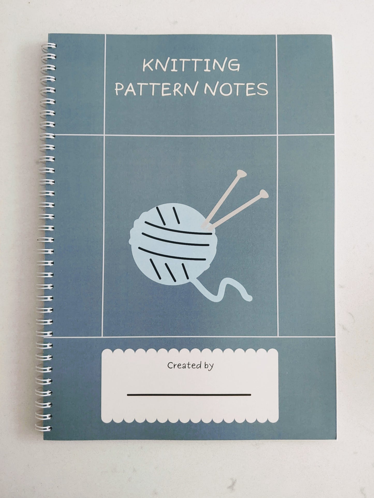 'Yarn' Knitting Pattern Notebook - Capture your own patterns (A4)