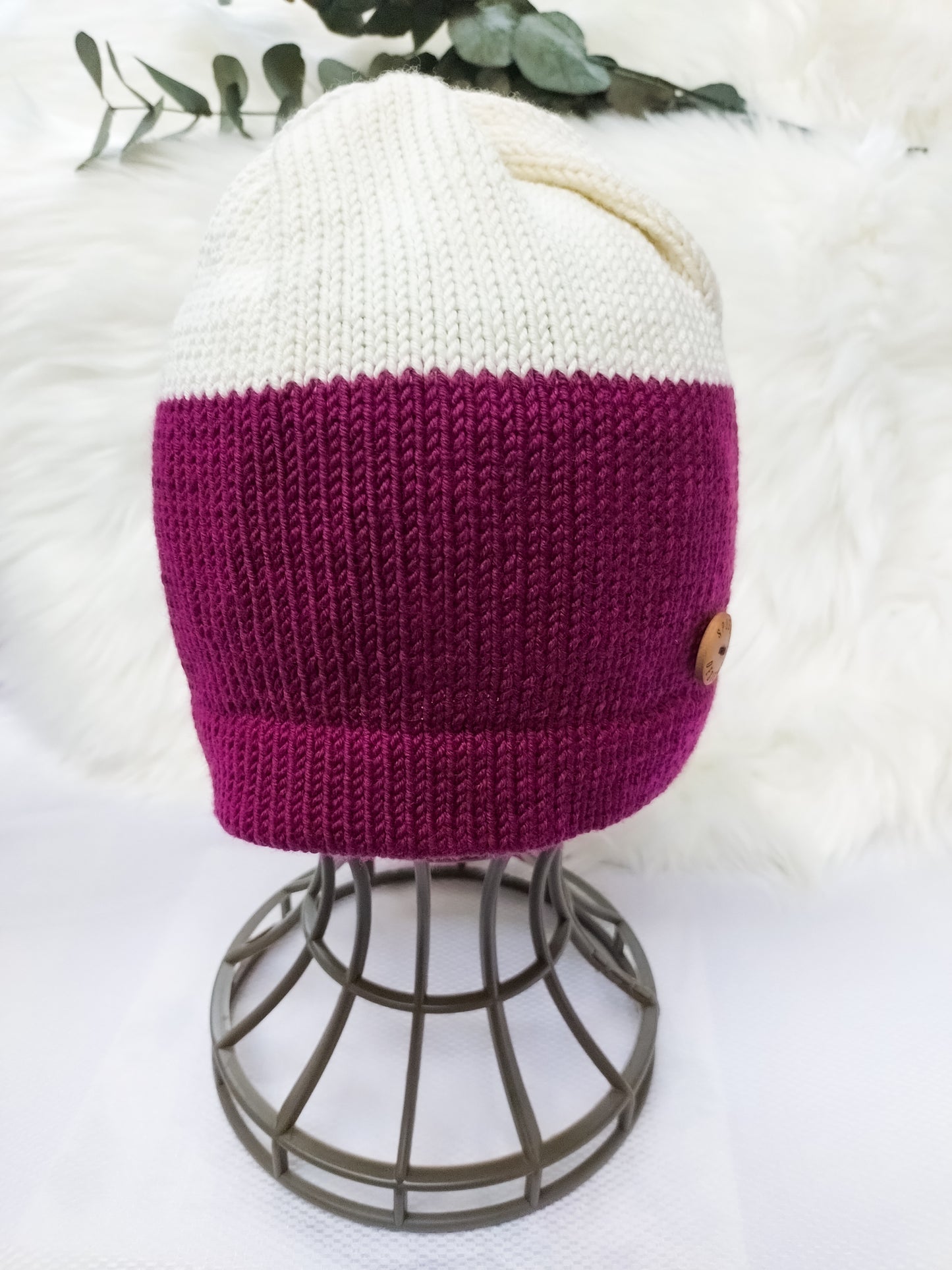 "Duo Colour" Beanie Hat - Premade