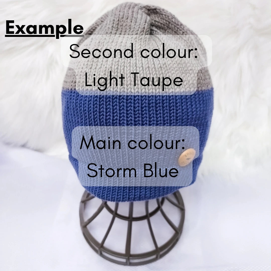 'Made For You' "Duo Colour" Beanie Hat - Pick your own colours