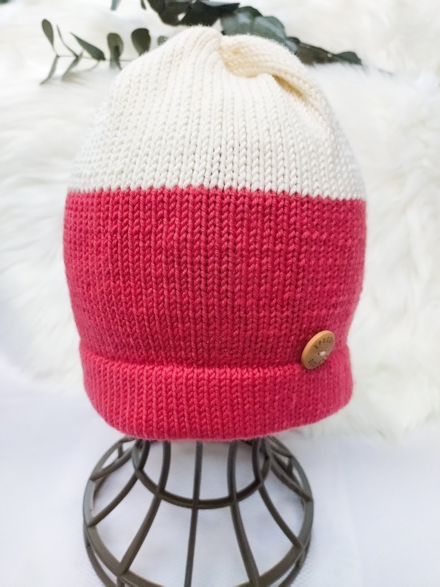 "Duo Colour" Beanie Hat - Premade