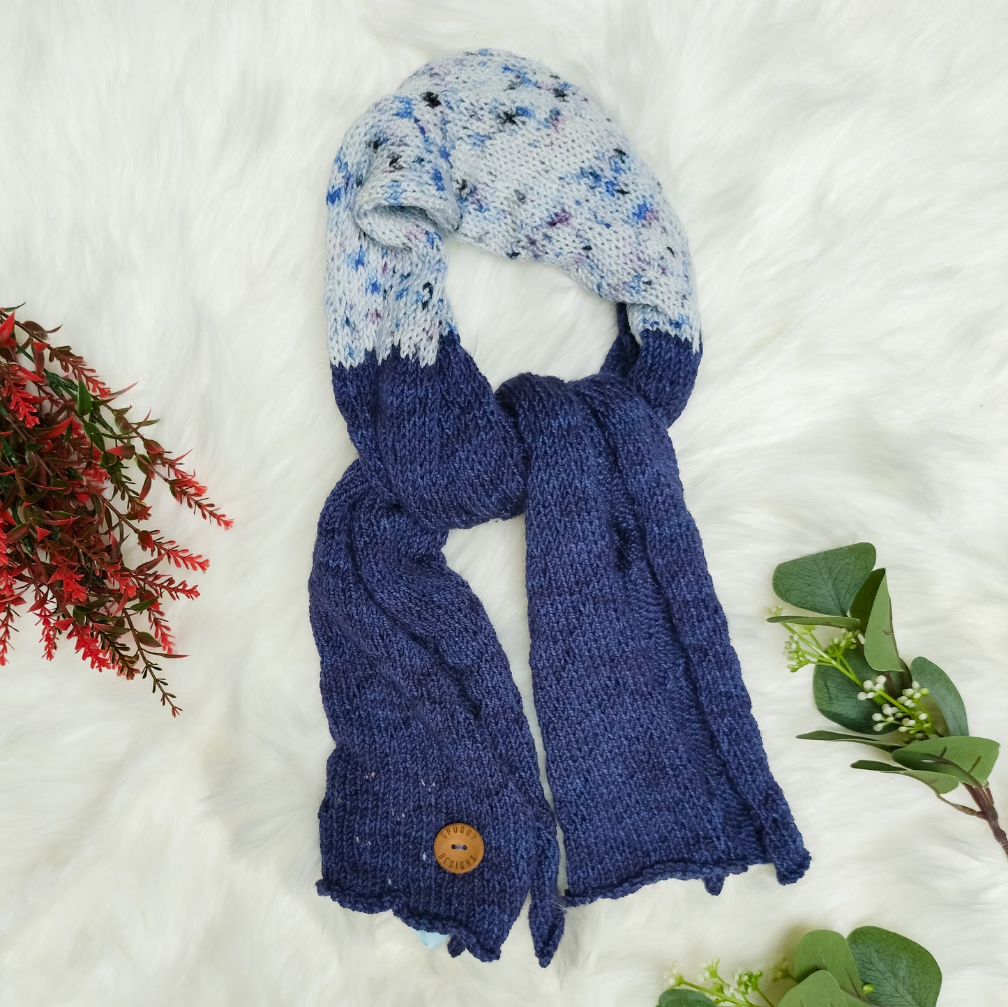 Adults One-of-a-kind Merino Reversible Scarves (different colours/styles available)